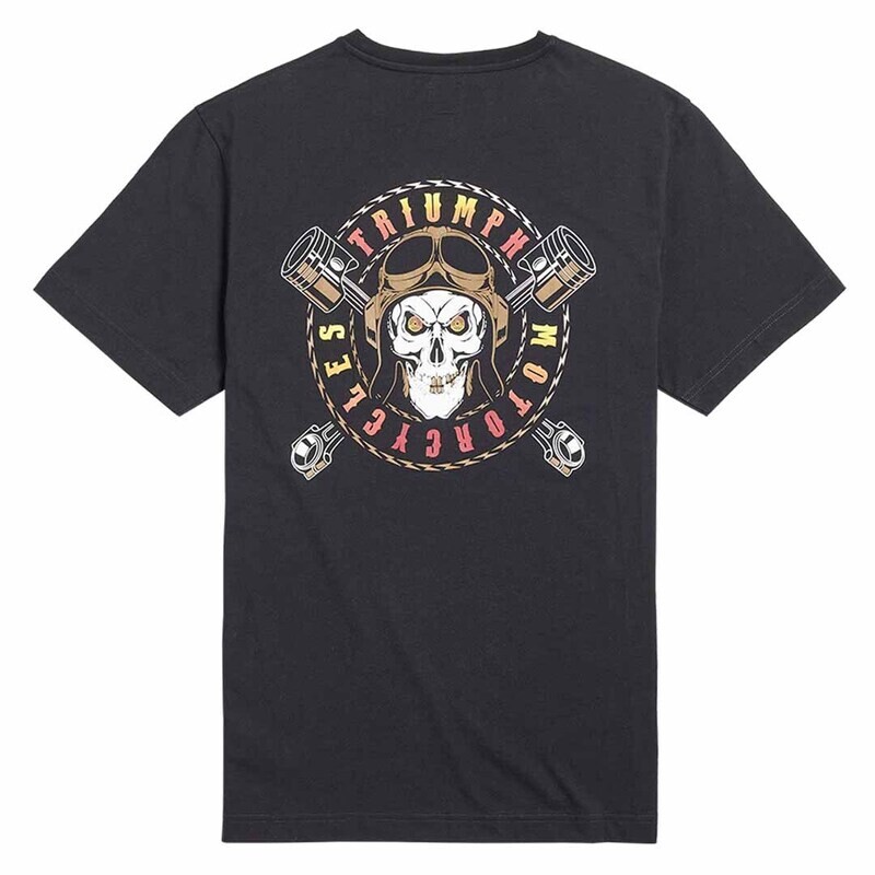 Triumph Piston Jack Jet Black Pocket Tee Triumph Piston Jack Jet Black Pocket Tee