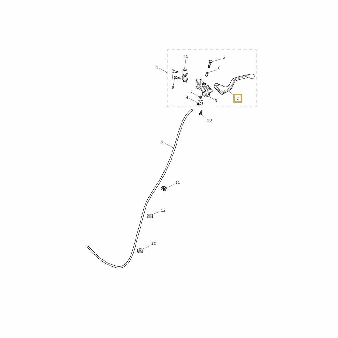 Triumph OEM Clutch Lever T2043870 Triumph Bonneville Speed Twin