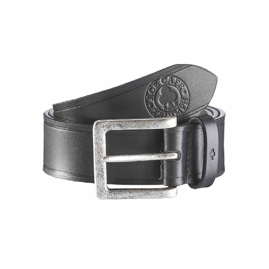 Triumph Ace Black Leather Belt - MBES23809