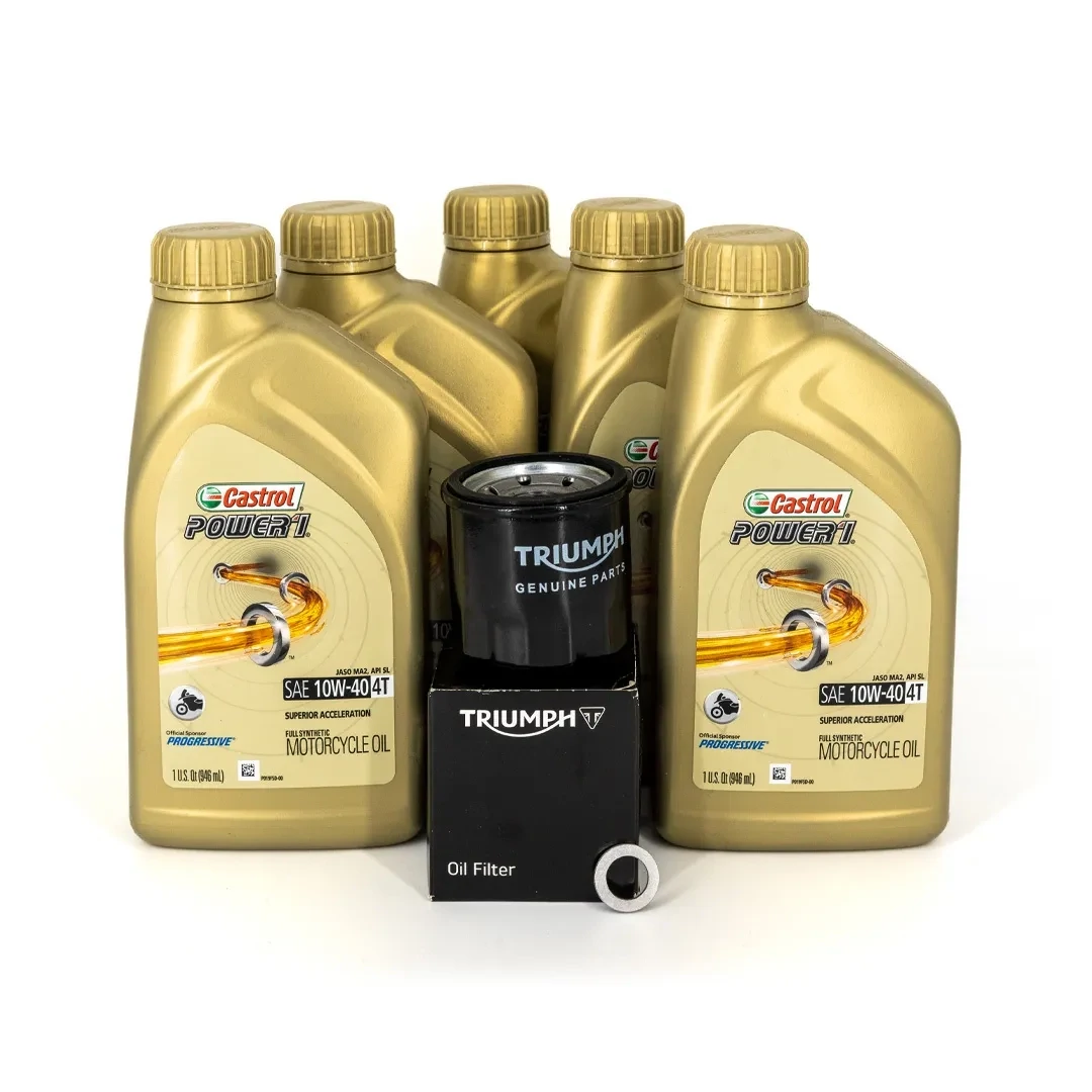 Triumph Motorcycle Castrol Oil Change Kit Triumph Bonneville
