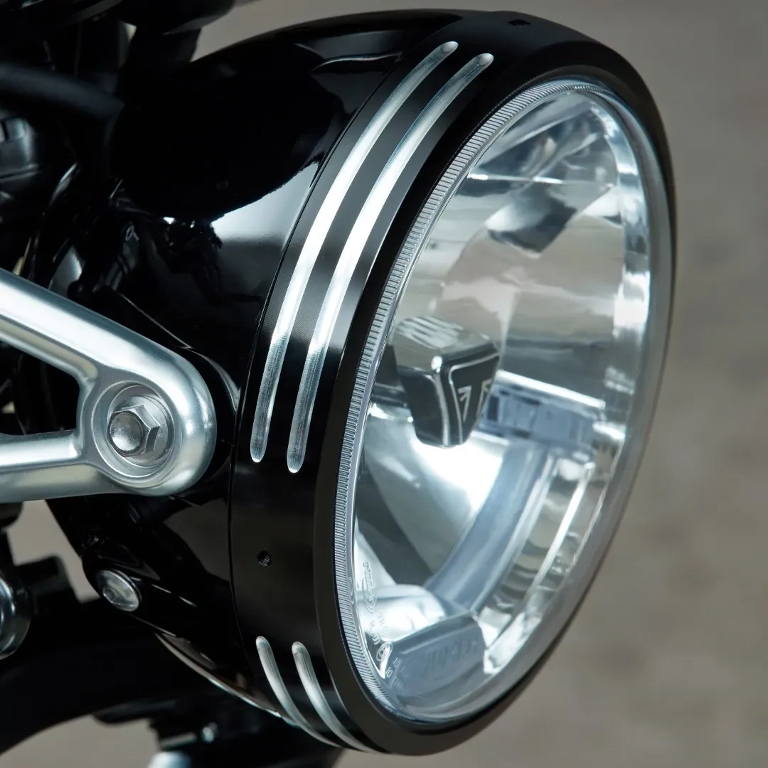 Triumph Machined Aluminum Headlight Bezel - A9830124
