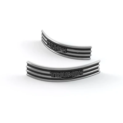 TRIUMPH エンブレム クローム左右セット TRIUMPH エンブレム クローム左右セット TRIUMPH エンブレム クローム