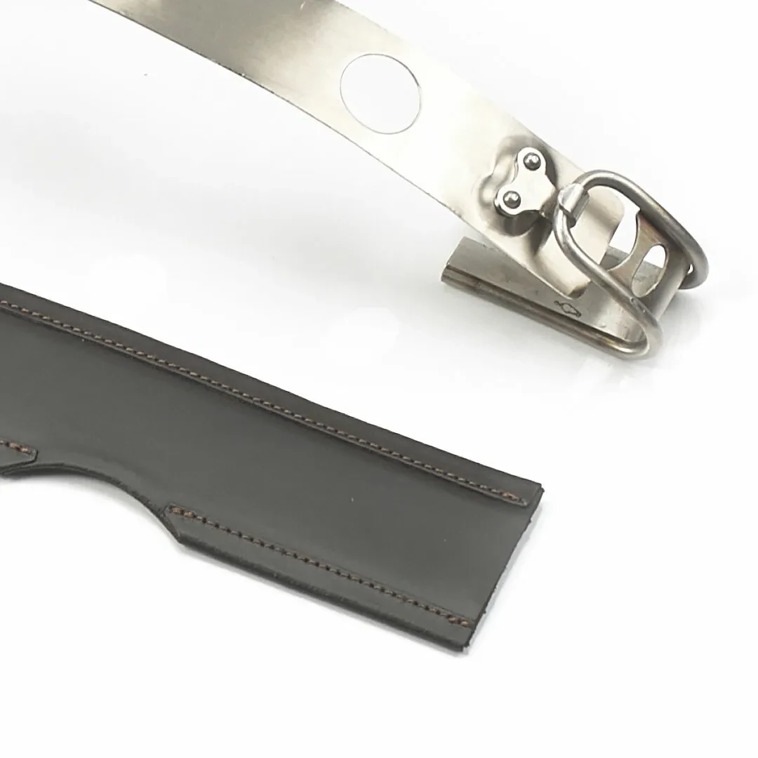 Triumph Thruxton Heritage Brown Leather Tank Strap - A9798011