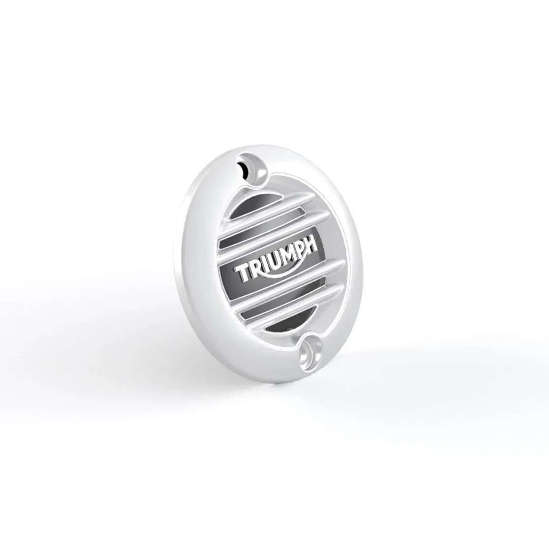 Triumph Brushed Ribbed ACG Inspection Cover - A9610260