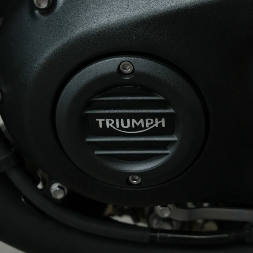 Triumph Black Ribbed Clutch Cover - A9610253 - Shop Best Selling 