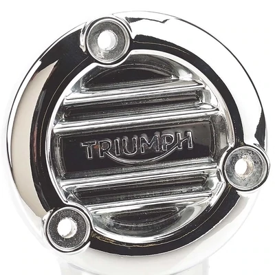 Triumph Chrome Ribbed Throttle Body Cover - A9610347