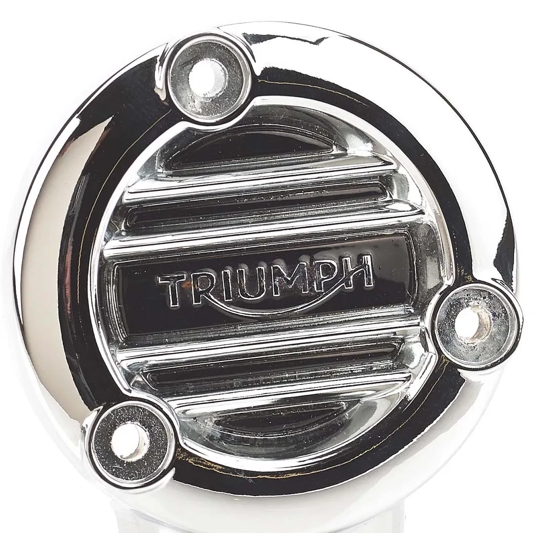Triumph Chrome Ribbed Throttle Body Cover - A9610347