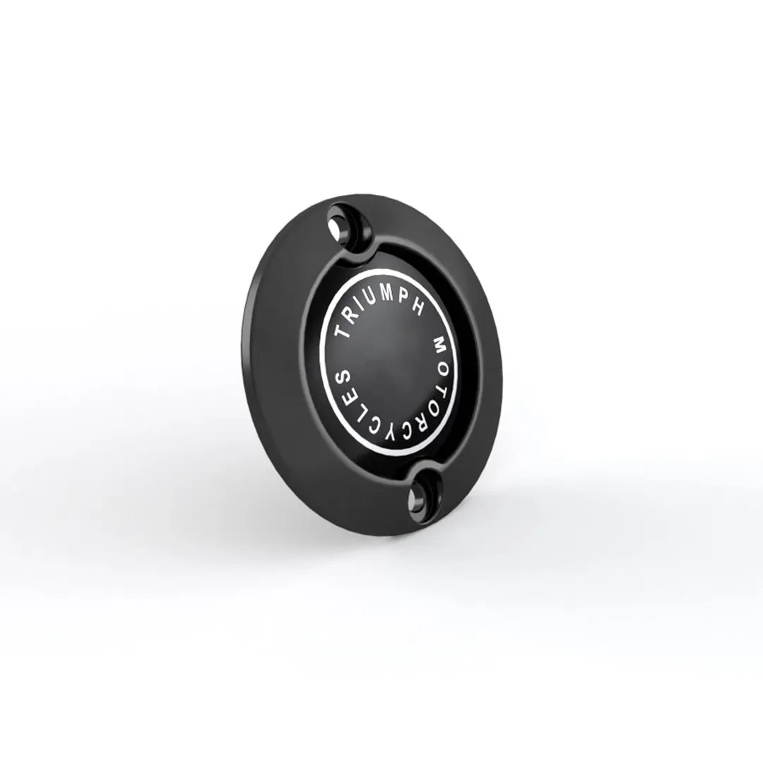 Triumph Black ACG Badge Inspection Cover - A9610265