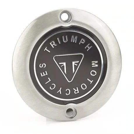 Triumph Brushed Badge Clutch Cover - A9610256