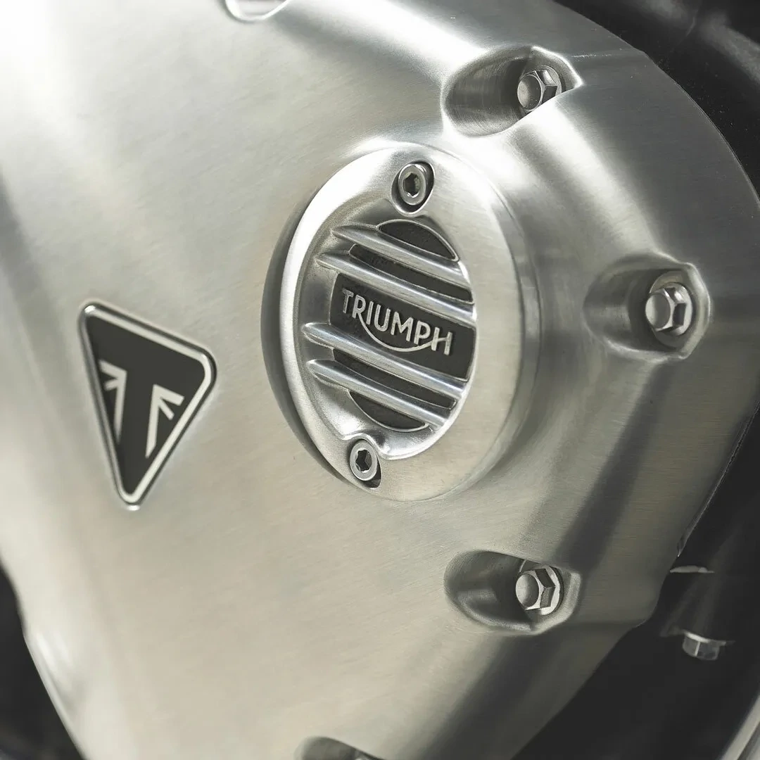 Triumph Brushed Ribbed ACG Inspection Cover - A9610260