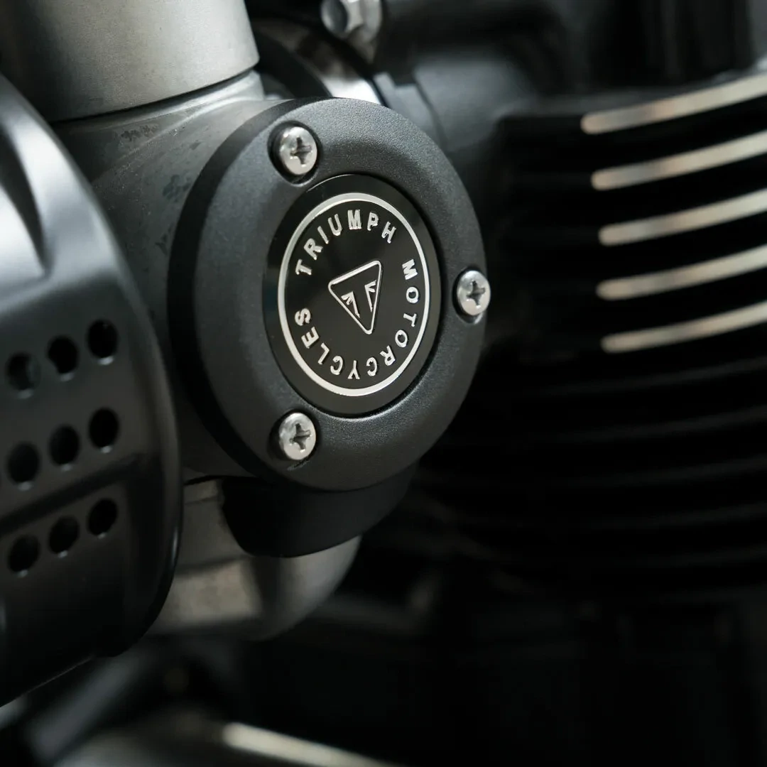 Triumph Black Logo Throttle Body Cover