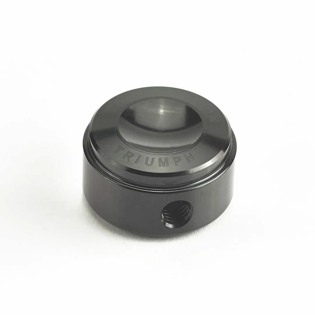 Triumph Black Billet Machined Head Bolt Covers - A9610275