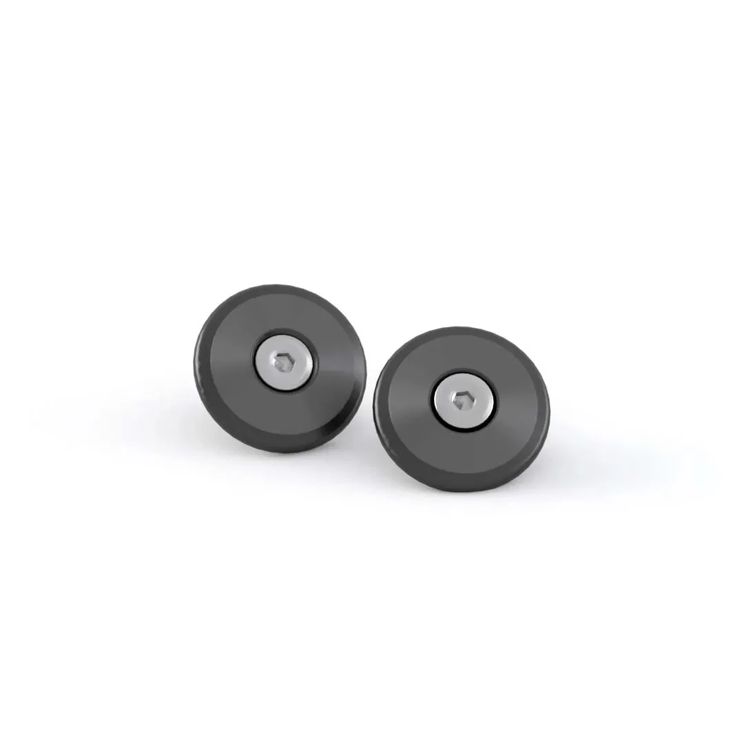 Triumph Black Bar End Finishers - A9630437