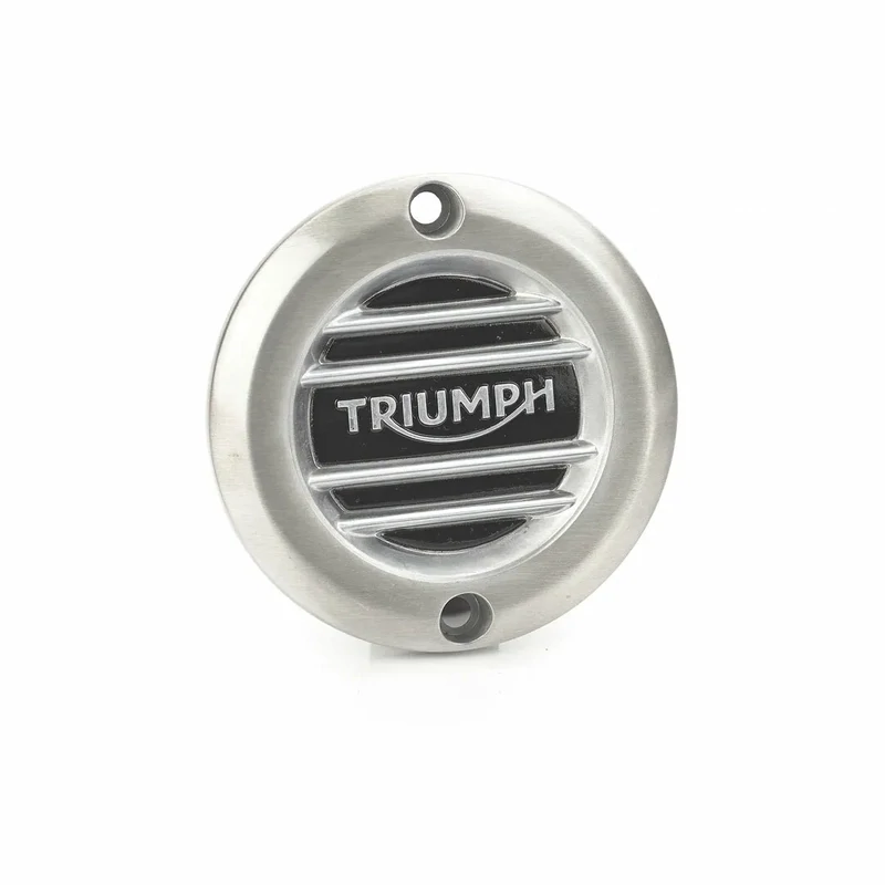 Triumph Ribbed Brush Aluminum Clutch Cover - A9610252