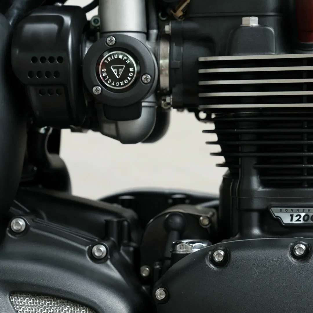 Triumph Black Logo Throttle Body Cover