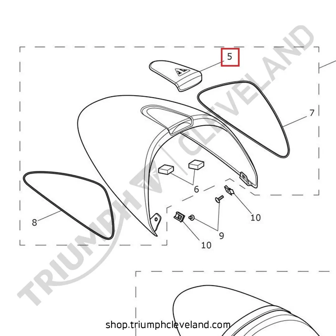 Triumph Street Cup Seat Cowl Pad