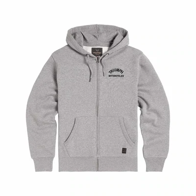 Triumph Dolan Gray Full Zip Fleece Hoodie - MSWS2343