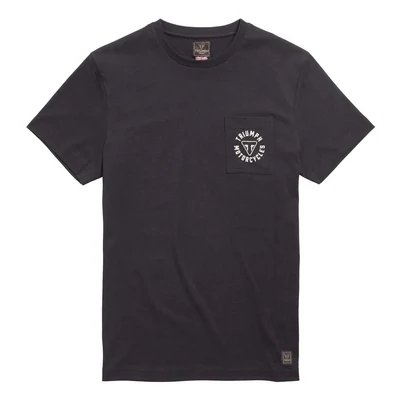 Triumph Newlyn Black Pocket Tee