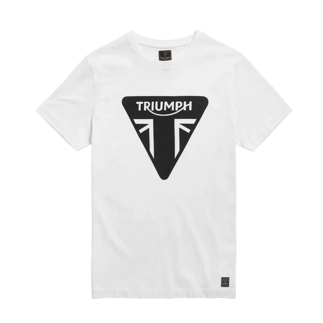 Triumph Helston Classic Badge White Tee - MTSS21005