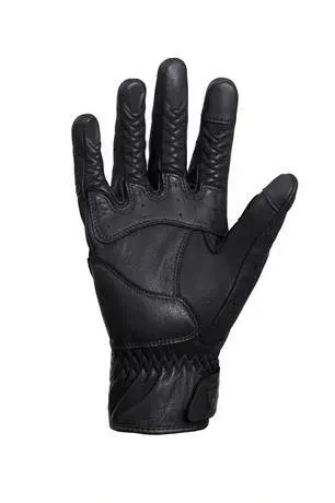 Triumph Banner Black Leather Motorcycle Glove - MGVS20118