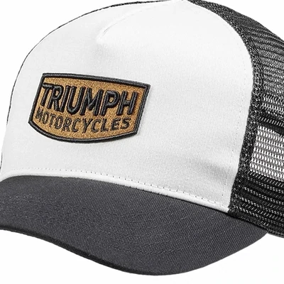 Triumph Dude White Trucker Hat - MCAS22304