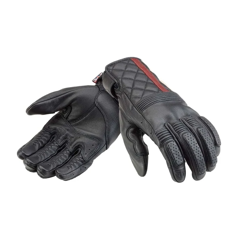 Triumph Sulby Black Leather Motorcycle Gloves