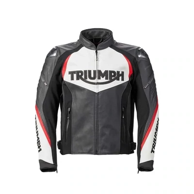 Triumph Triple Sport Leather Motorcycle Jacket - MLES2202