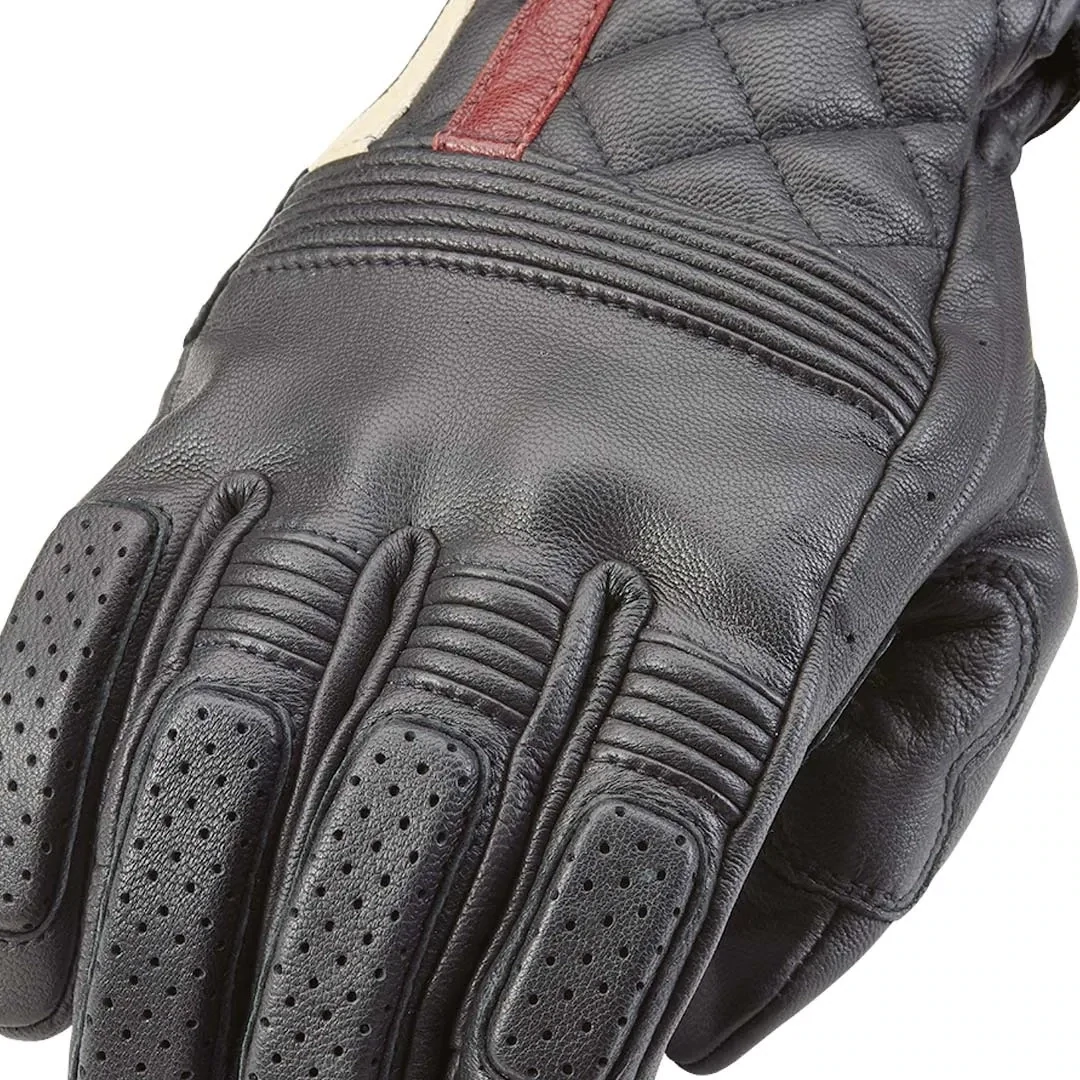 Triumph Sulby Black Leather Motorcycle Gloves