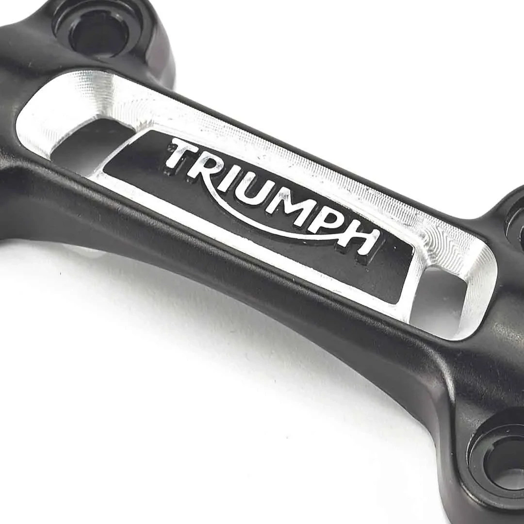 Triumph Bonneville Black Logo Handlebar Clamp - A2041631