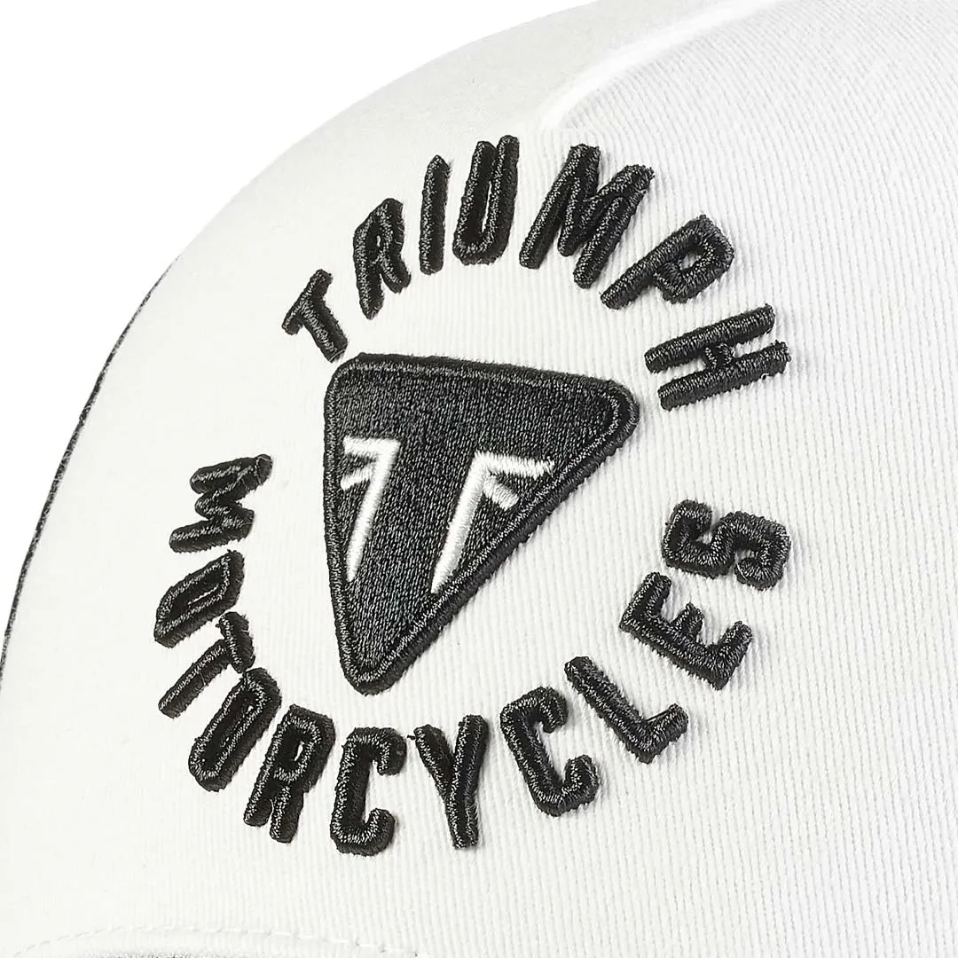 Triumph Taylor Embroidered Black &amp; White Trucker Hat - MCAS21005