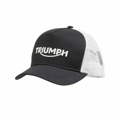 Triumph Black &amp; White Whysall Trucker Hat - MCAS22303