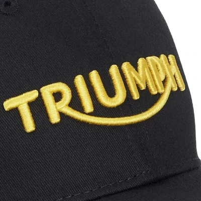 Triumph Mundesley Gold Embroidered Black Baseball Hat - MCAS20311