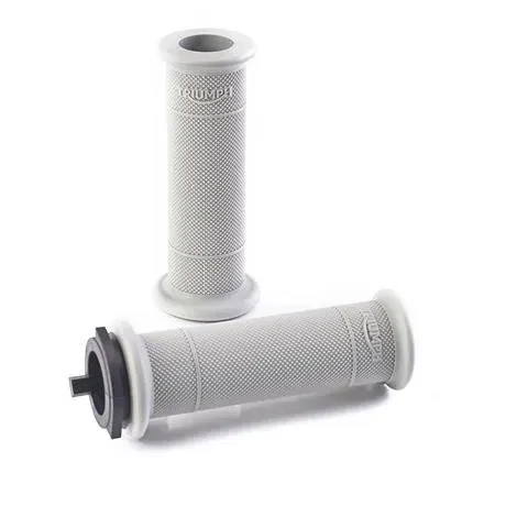 Triumph Gray Diamond Knurl Motorcycle Grip - A2041442