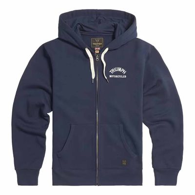 Triumph Dolan Navy Full Zip Fleece Hoodie - MSWS24118