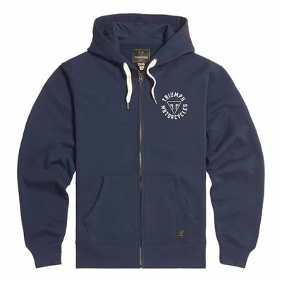 Triumph Digby Full Zip Navy Sweatshirt Hoodie - MSWS24119