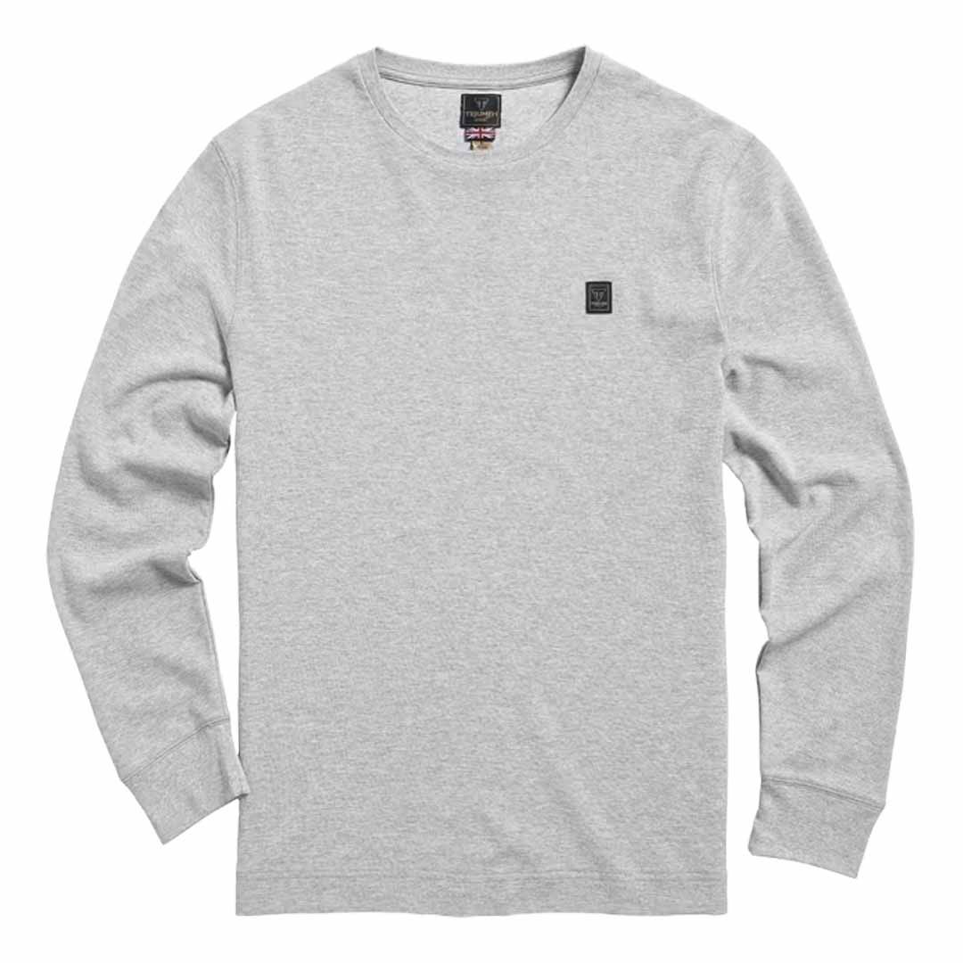 Triumph Dean Long Sleeve Gray Waffle Tee Shirt - MTLS22101