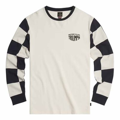 Triumph Harker Checkerboard W+B Long Sleeve Tee Shirt - MTLS24130