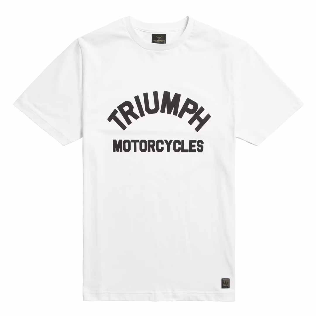 Triumph Burnham White Crew Neck Tee Shirt - MTSS20008