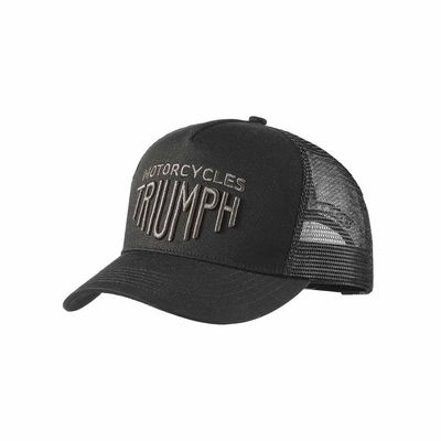 Triumph Black Gray Ellis Trucker Hat - MCAS2355