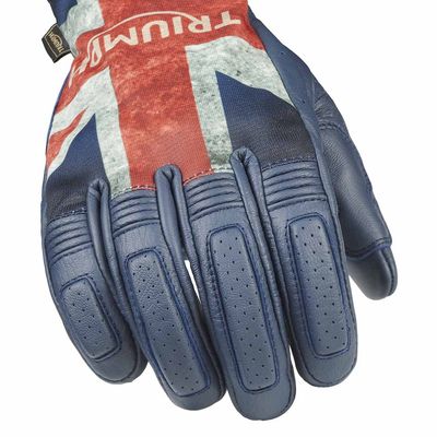 Triumph Jack Blue Union Flag Motorcycle Glove - MGVS25501