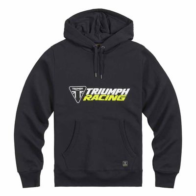 Triumph Racing Black Pull Over Sweatshirt Hoodie - MSWS25139