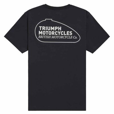 Triumph Customs Refuel Black Classic Pocket Tee Shirt - MTSS25106