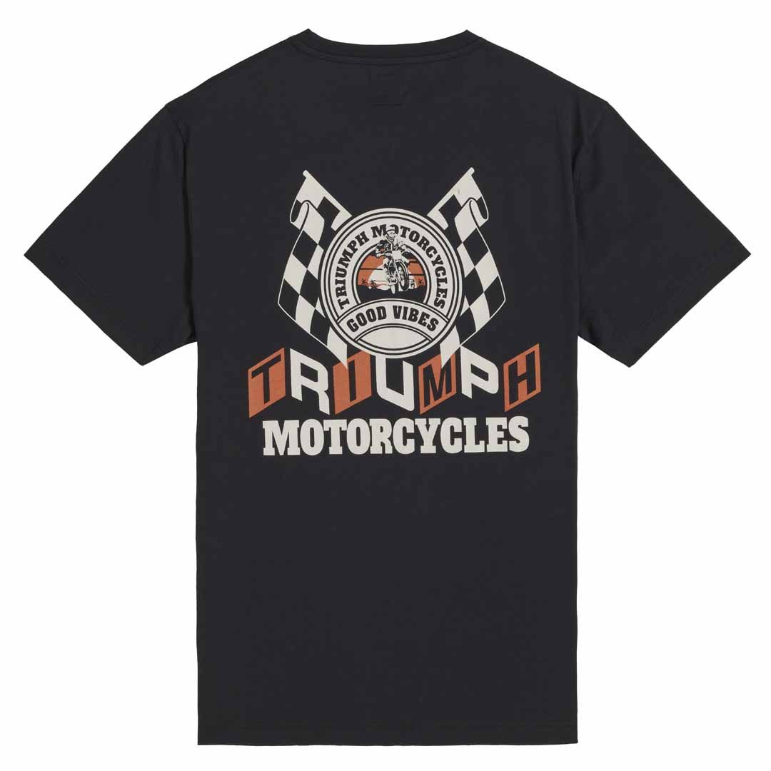 Triumph Customs Good Vibes Black Classic Tee Shirt - MTSS25131