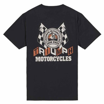 Triumph Customs Good Vibes Black Classic Tee Shirt - MTSS25131