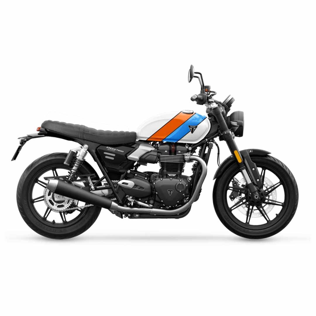 Triumph Speed Twin 900 Black Ribbed Bench Seat - A9708628