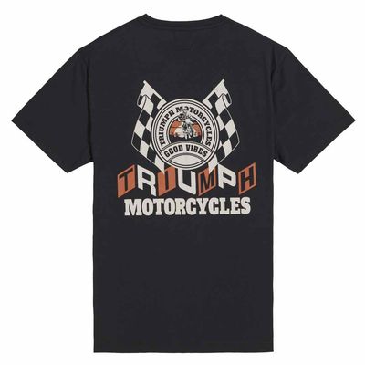 Triumph Customs Good Vibes Black Classic Tee Shirt - MTSS25131