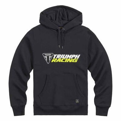 Triumph Racing Black Pull Over Sweatshirt Hoodie - MSWS25139