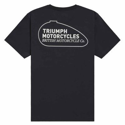 Triumph Customs Refuel Black Classic Pocket Tee Shirt - MTSS25106