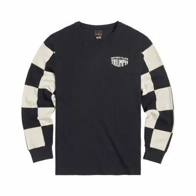 Triumph Harker Checkerboard B+W Long Sleeve Tee - MTLS2314