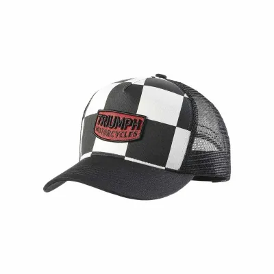 Triumph Pritchard Racing Checkerboard Trucker Hat - MCAS2343